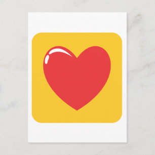 Red Heart Symbolising Love Postcard