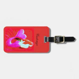 red heart-tail mermaid Thunder_Cove Luggage Tag