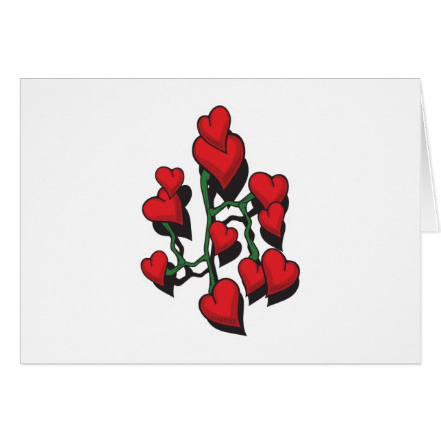 Red Heart Tattoo Design (Front Horizontal)