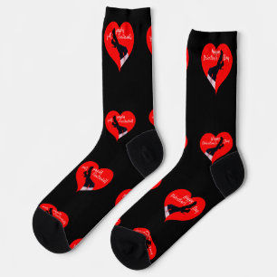 Red Heart Thigh-high Boots Valentine Thunder_Cove Socks