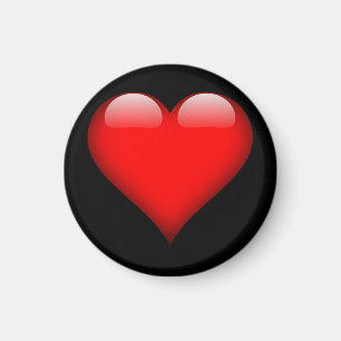 Red Heart Trendy Love Wedding Magnet