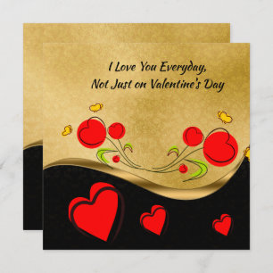 Red heart Valentine Card
