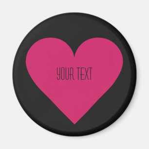 Red Heart Valentine custom magnet