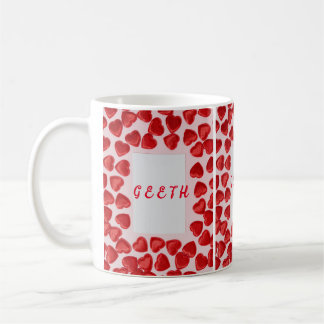 RED HEART VALENTINE DESIGN CLASSIC MUG