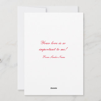 RED HEART Valentine's Day Card