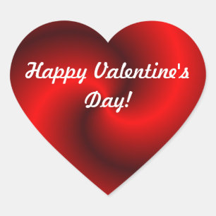 Red heart Valentine's day Sticker