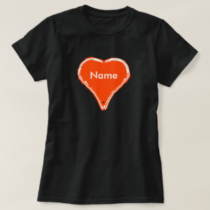Red heart waiting for a name T-Shirt