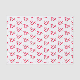 Red Hearts 10lb Tissue Paper