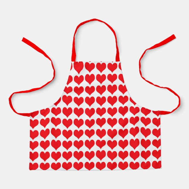 Red Hearts Apron (Front)
