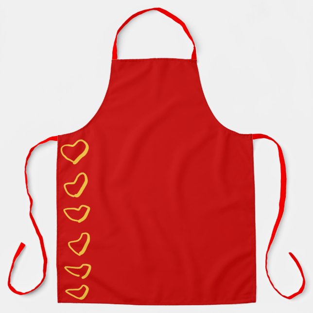 Red Hearts Apron (Front)