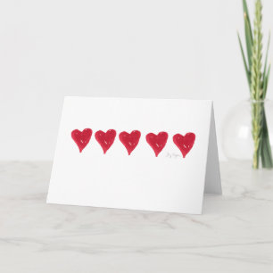 Red Hearts Cards