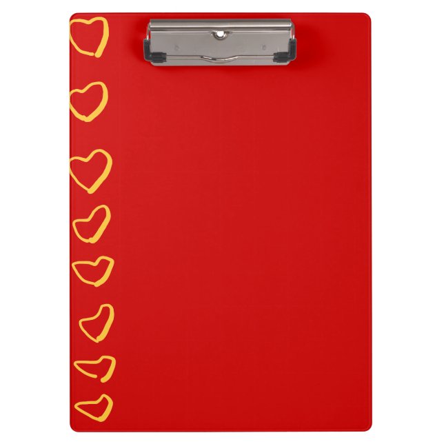 Red Hearts Clipboard (Front)