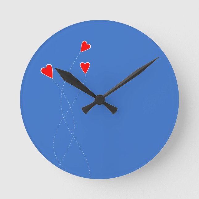 Red Hearts Clock (Front)