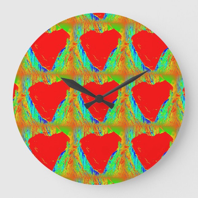 red hearts clock (Front)