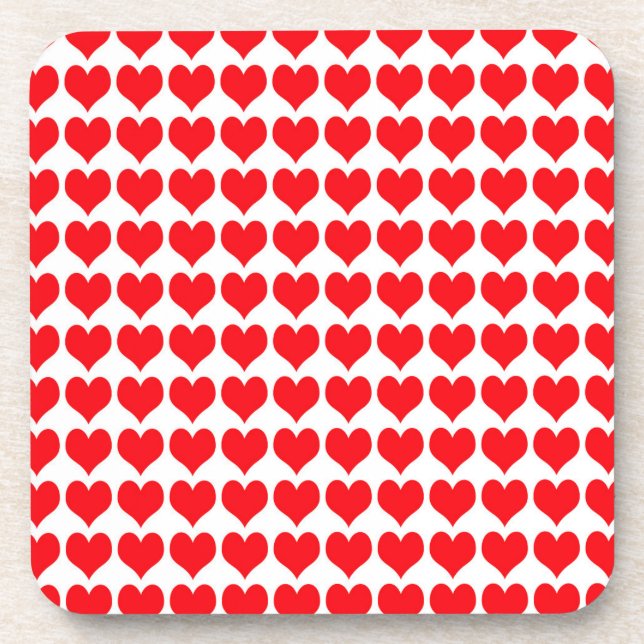 Red Hearts Coaster (Front)