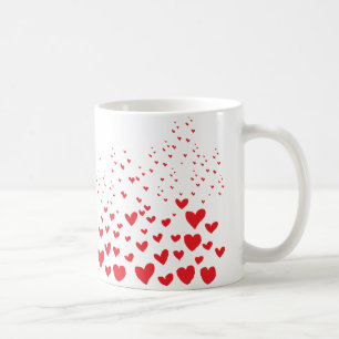 Red Hearts Coffee Mug