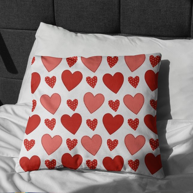Red Hearts Cushion (Creator Uploaded)