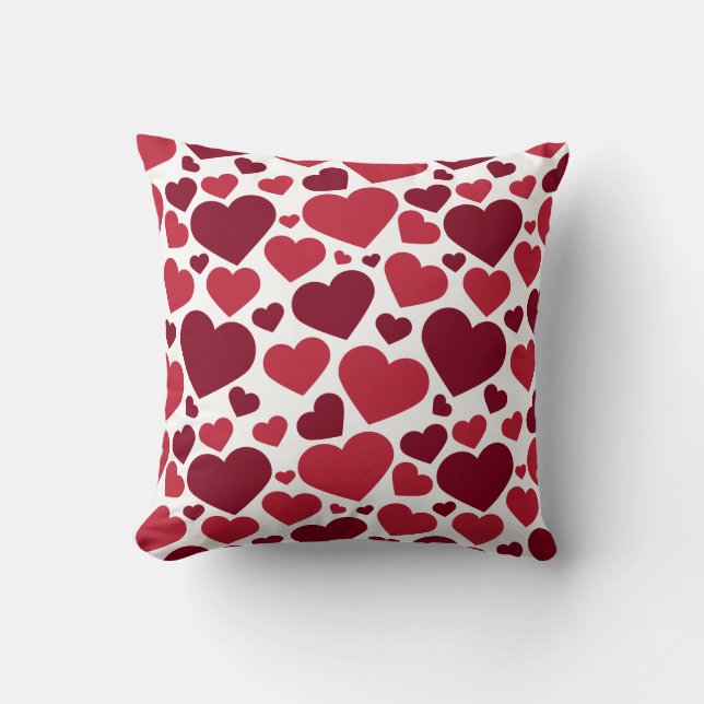 Red Hearts Cushion (Front)