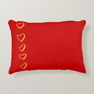 Red Hearts Decorative Cushion