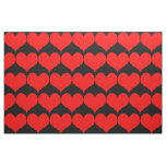 Red Hearts Fabric