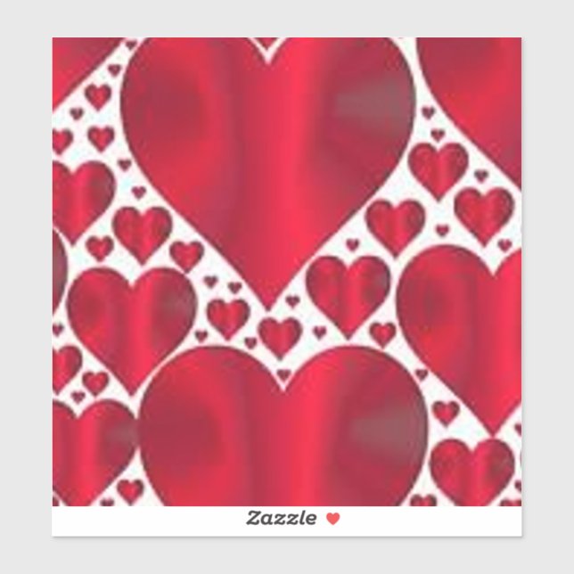 RED HEARTS FOR VALENTINE'S DAY (Sheet)