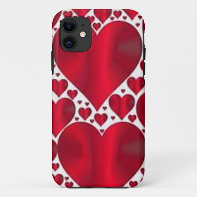 RED HEARTS FOR VALENTINE'S DAY Case-Mate iPhone CASE (Back)