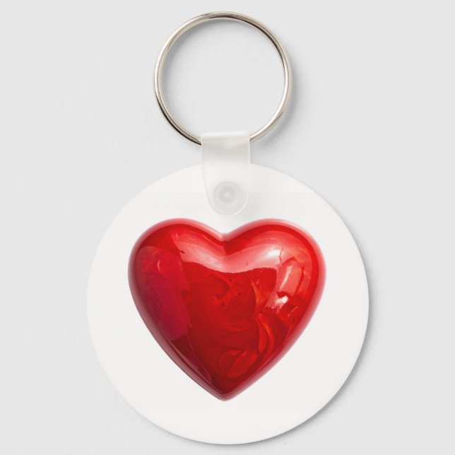 Red hearts key ring (Front)