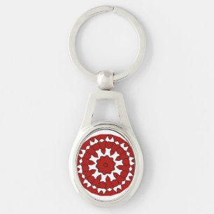 Red Hearts Keychain