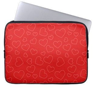 Red Hearts Laptop Sleeve