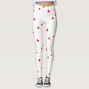 Red Hearts Leggings