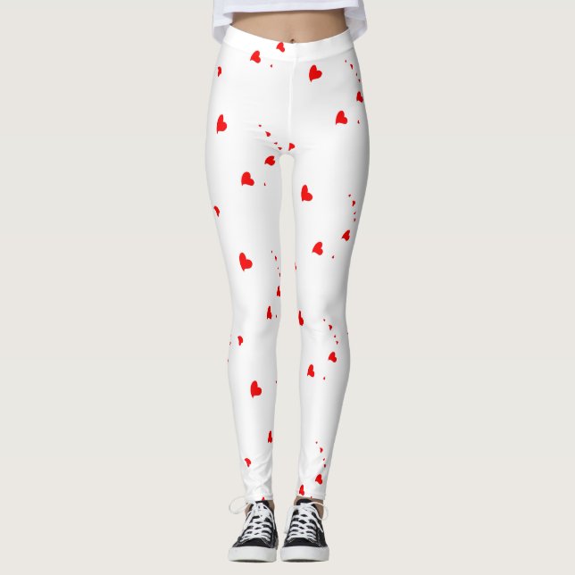 Red Hearts Leggings (Front)