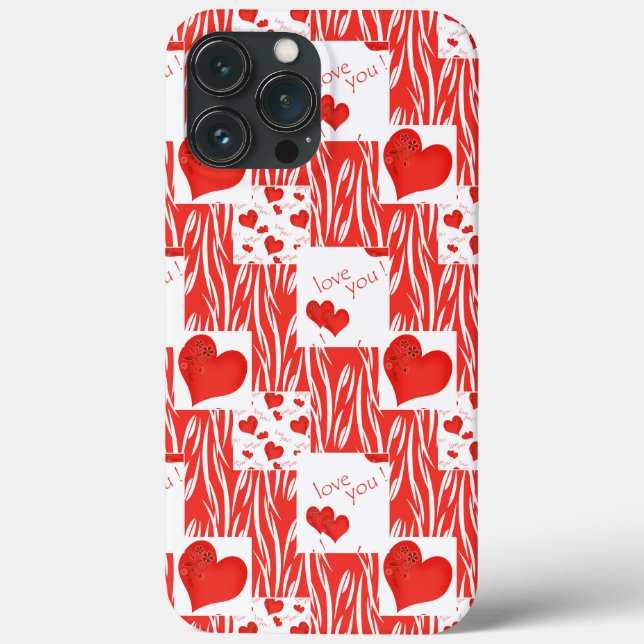 Red hearts, love. Case-Mate iPhone case (Back)