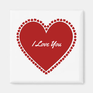Red Hearts Magnet