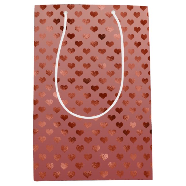 Red Hearts Medium Gift Bag (Front)