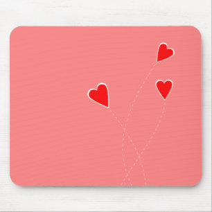 Red Hearts Mousepad