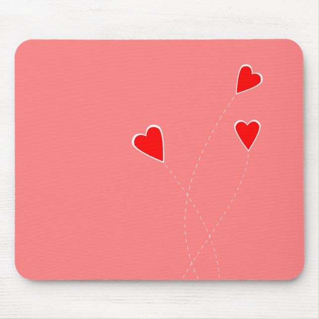 Red Hearts Mousepad (Front)