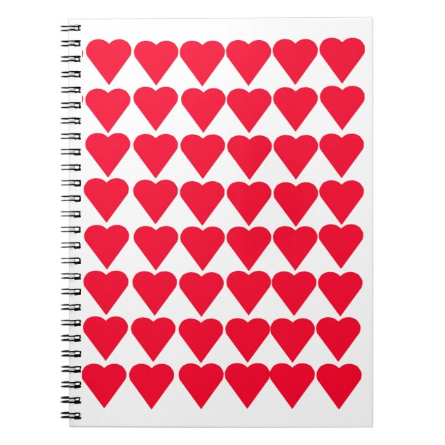 Red Hearts Notebook (Front)