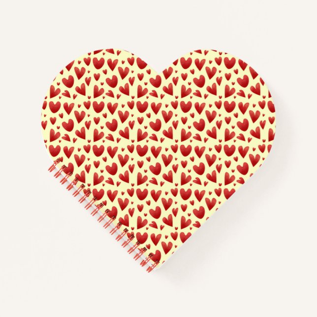 RED HEARTS NOTEBOOK (Front)