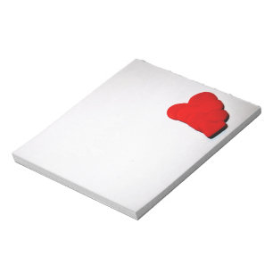 Red Hearts Notepad