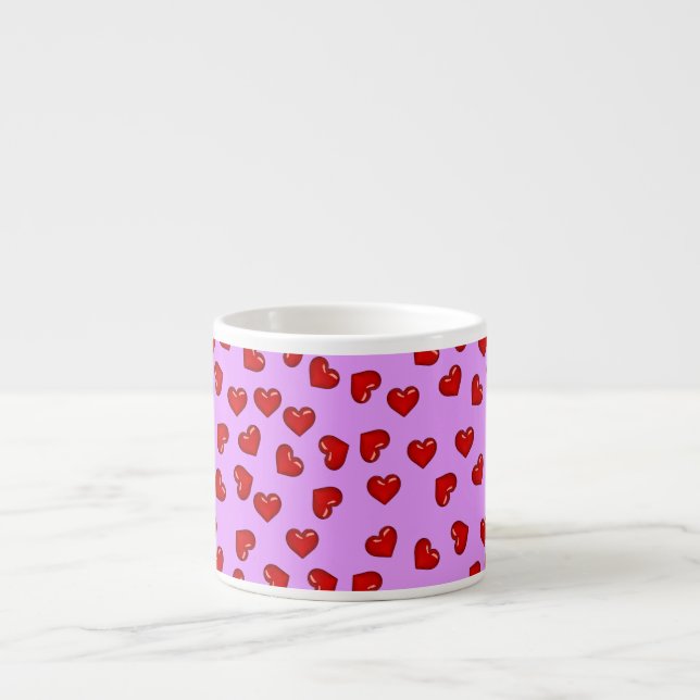 Red Hearts of love Espresso Cup (Front)
