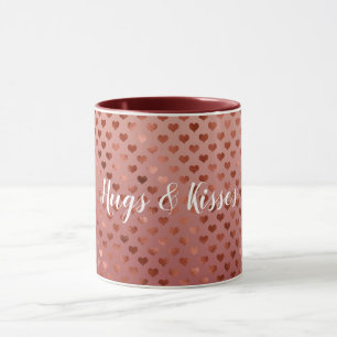 Red Hearts Ombre  Mug