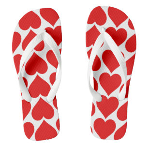 Red Hearts Pattern, Romantic, Love Thongs
