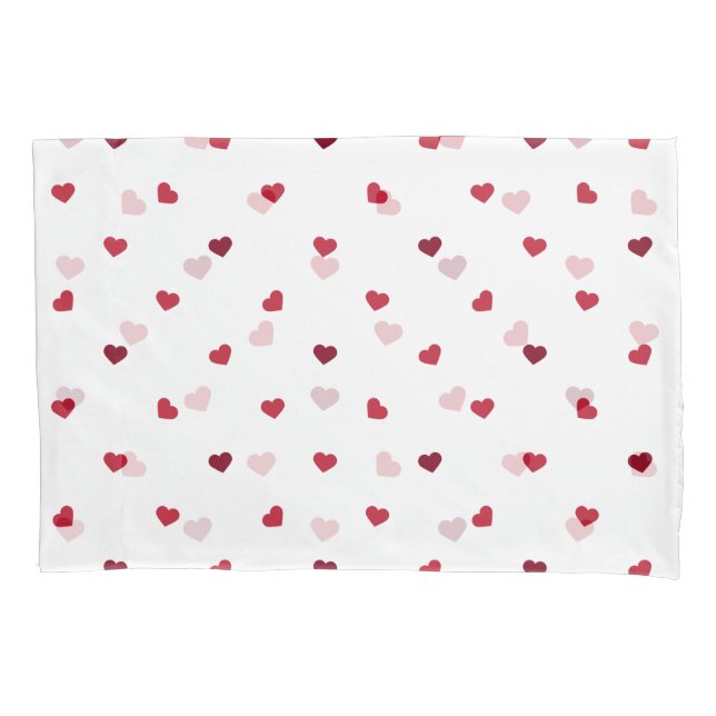 Red Hearts Pillowcase (Front)