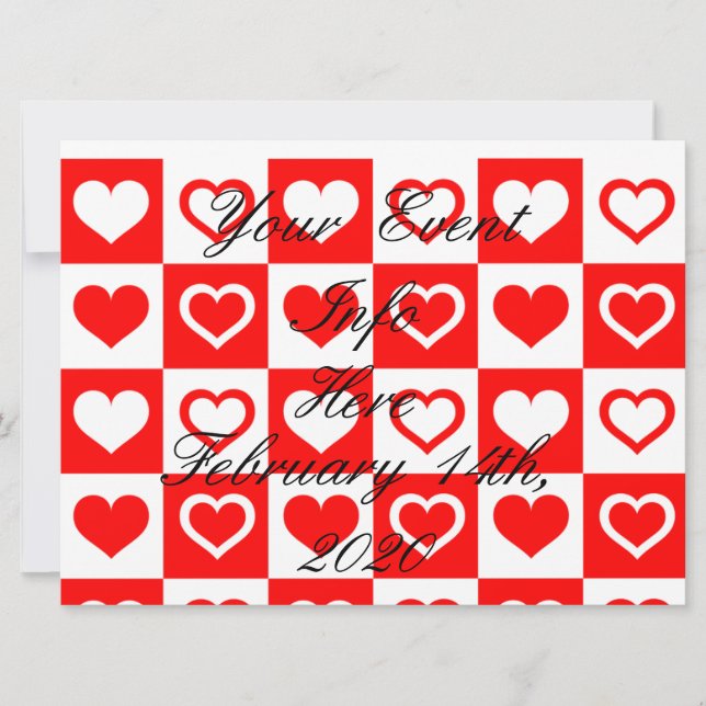 Red Hearts Plaid Pattern Thunder_Cove (Front)