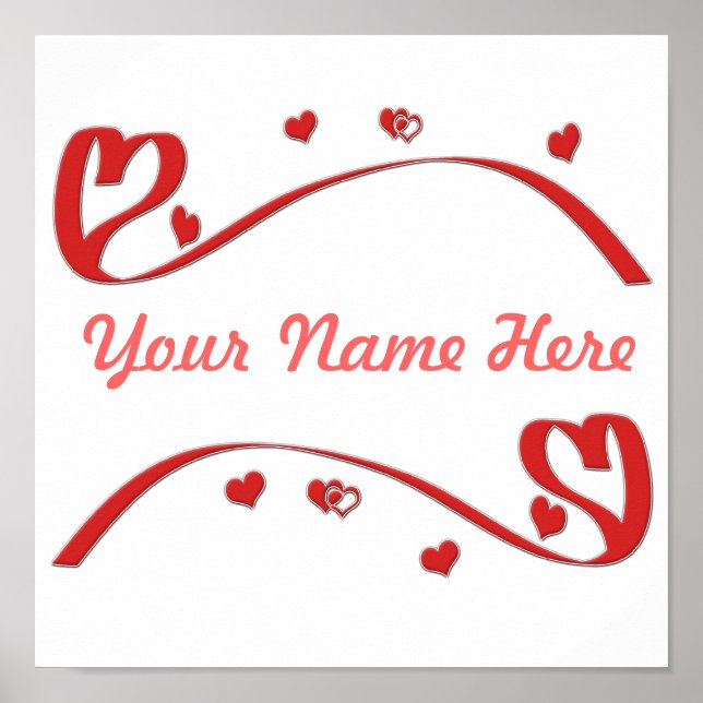 Red Hearts Poster (Front)