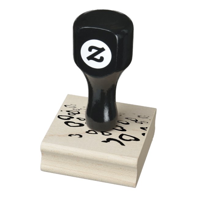 Red hearts rubber stamp (Stamp)