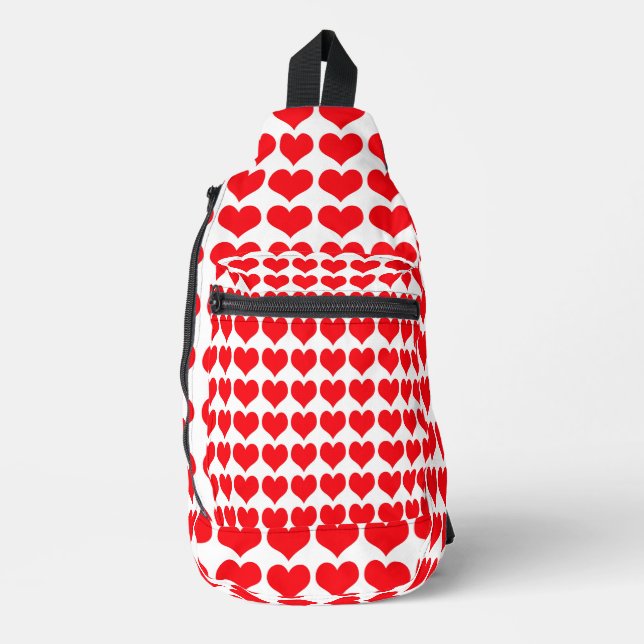 Red Hearts Sling Bag (Front)