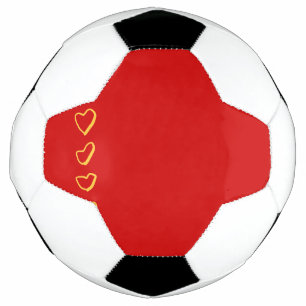 Red Hearts Soccer Ball