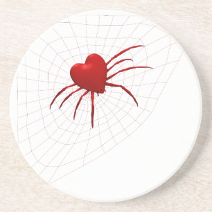 Red Hearts Spider Coaster
