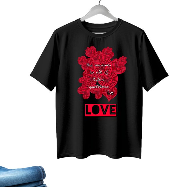 Red hearts T-Shirt (Creator Uploaded)